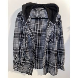 Flannel with hood